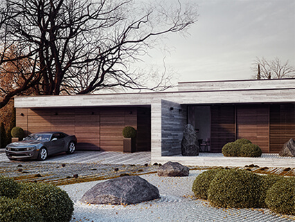 long rectangle house